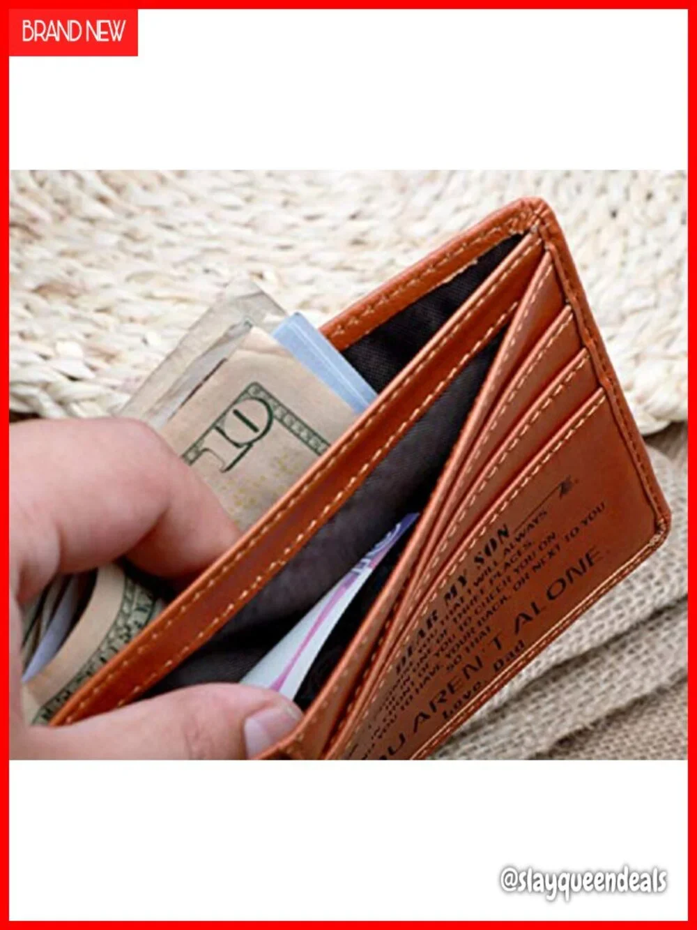 Customized Leather Front Pocket Wallet RFID Minimalist Credit Card Wallets